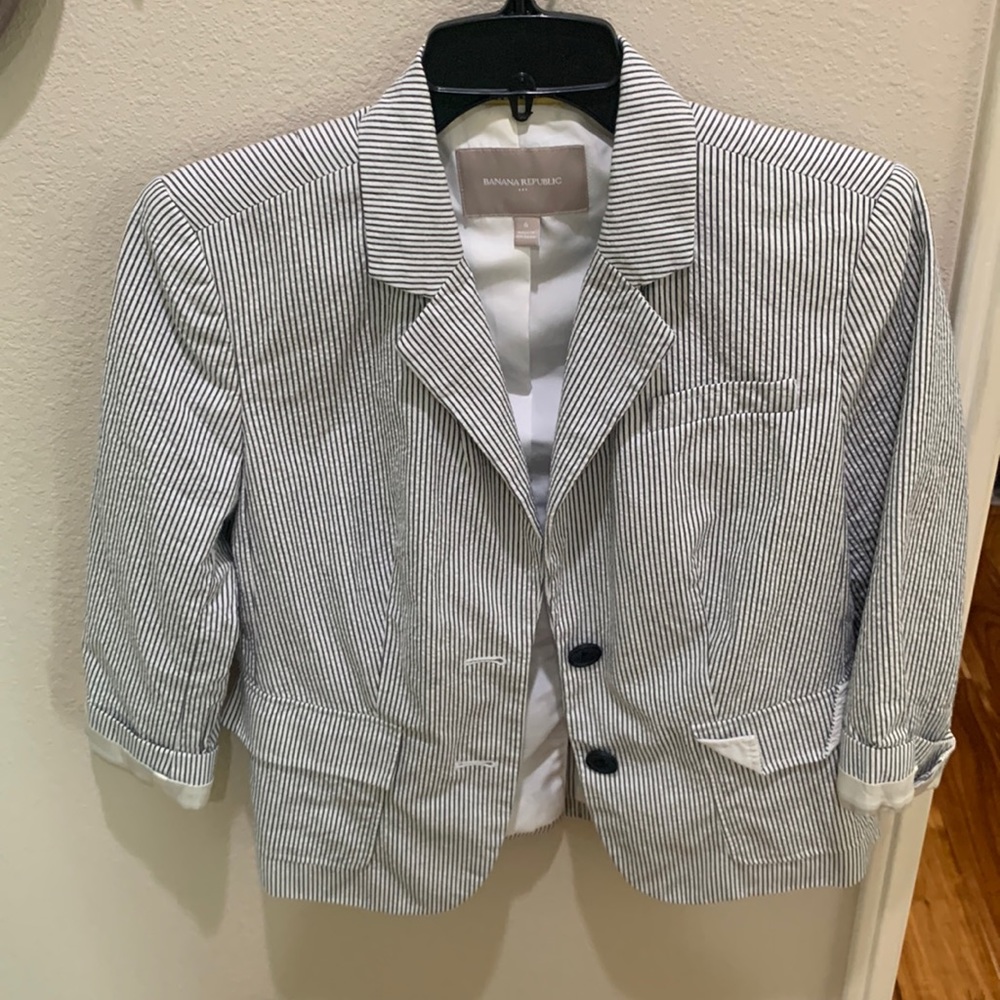 Banana republic seersucker blazer